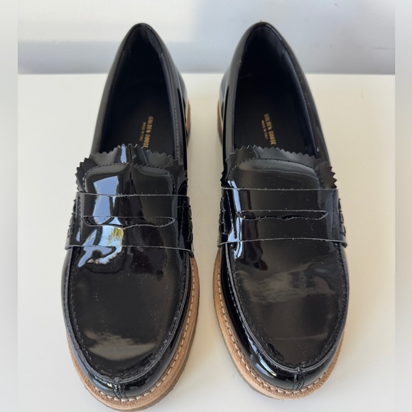 Golden Goose Black Patent Leather Penny Loafer -38 - Picture 1 of 6